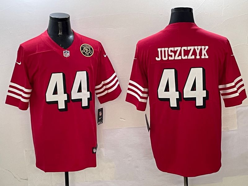 Men San Francisco 49ers #44 Juszczyk Red Second generation 2025 Nike Limited NFL Jersey style 3